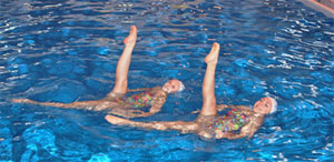 synchro-swimmers